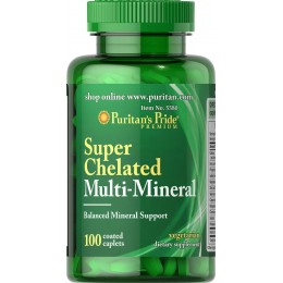 Комплекс Мульти-минералов, Super Chelated Multi-Mineral, Puritan's Pride, 100 таблеток