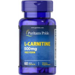 Л-Картинин, L-Carnitine 500 mg Puritan's Pride, 60 таблеток