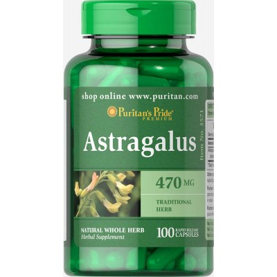 Астрагал, Astragalus 470 mg, Puritan's Pride, 100 капсул, , #003571, Puritan's Pride, Астрагал