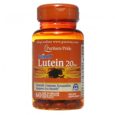 Лютеин с зеаксантином витамины для глаз, 20 мг, 60 капсул, Puritan's Pride, , #004901, Puritan's Pride, Комплексы для глаз