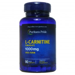 Карнитин, L-carnitine, Puritan's Pride, 1000 мг, 90 капсул