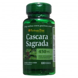 Каскара Саграда, Cascara Sagrada 450 mg, Puritan's Pride, 100 капсул