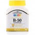 Комплекс витаминов B-50, B-50 Complex, 21st Century, 60 таблеток, , CEN-22251, 21st Century, В-комплексы