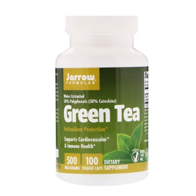 Зеленый чай, Jarrow Formulas, 500 мг, 100 капсул, , JRW-17007, Jarrow Formulas, Добавки