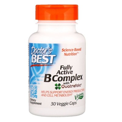 Комплекс витамин В+С, Doctor's Best, 30 капсул, , DRB-00299, Doctor's Best, В-комплексы