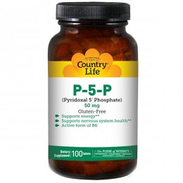 Пиридоксаль, витамин В6, Country Life, 50 мг, 100 таблеток