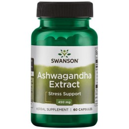 Экстракт Ашваганды, Swanson, Ashwagandha Extract, 450 мг, 60 капсул