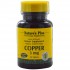 Медь, Copper, Nature's Plus, 3 мг, 90 таблеток, , NAP-03430, Nature's Plus, Медь