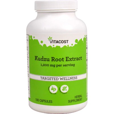 Корень кудзу, экстракт, Vitacost, Kudzu Root Extract, 1200 мг, 180 капсул, , 835003003518, Vitacost, Кудзу