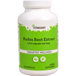 Корень кудзу, экстракт, Vitacost, Kudzu Root Extract, 1200 мг, 180 капсул