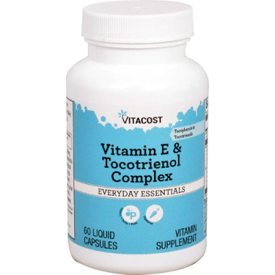 Витамин Е и Токотриенол, Vitacost, Vitamin E & Tocotrienol Complex, 60 капсул, , 844197015474, Vitacost, Токотриенолы