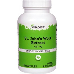 Зверобой, экстракт, Vitacost, St. John's Wort Extract, 450 мг, 120 капсул