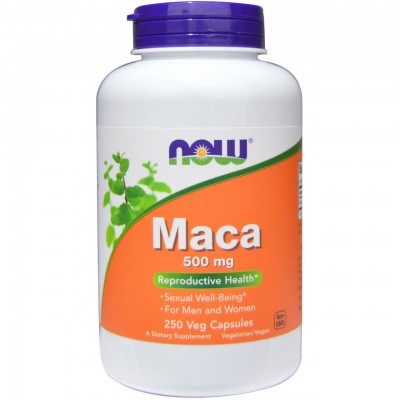 Мака Now Foods, Maca, 500 mg, 250 капсул, , NOW-04762, Now Foods, Мака