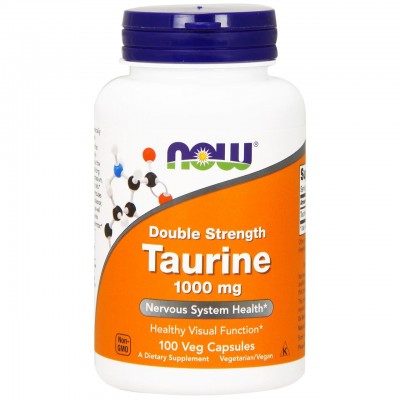 Таурин, Now Foods, 1000 мг, 100 капсул, , NOW-00142, Now Foods, Таурин (Taurine)