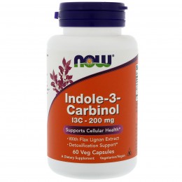 Индол-3-Карбинол, Now Foods, 200 мг, 60 капсул