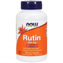 Рутин, витамины для сердечно-сосудистой системы, Now Foods, Rutin, 450 мг, 100 капсул