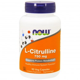 Цитруллин, citrulline, Now Foods, 750 мг, 90 капсул