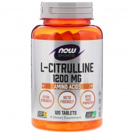 Цитруллин, l-citrulline, Now Foods, 1200 мг, 120 таблеток
