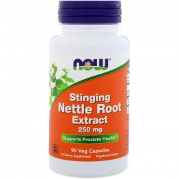 Корень крапивы, Nettle Root, Now Foods, экстракт, 250 мг, 90 капсул