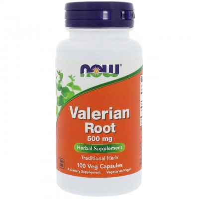 Корень Валерианы, Valerian Root, Now Foods, 500 мг, 100 капсул, , NOW-04770, Now Foods, Валериана