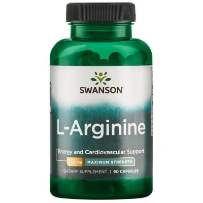 Аргинин аминокислота синтез гормона роста, L-arginine, Swanson, 850 мг, 90 капсул, , SW1713, Swanson, Аргинин Arginine