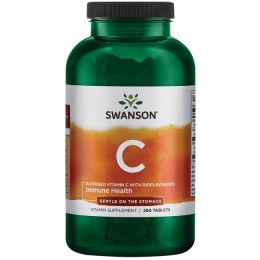 Витамин С аскорбат кальция буфферизированный с биофлавоноидами, Swanson, 250 таблеток
