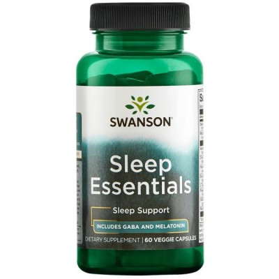 Незаменимый комплекс для улучшения сна, Sleep Essentials Swanson, 60 капсул, , SWC104, Swanson, Мелатонин гормон сна