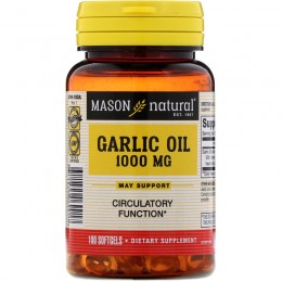 Чесночное масло в капсулах, Mason Vitamins, 100 мягких капсул