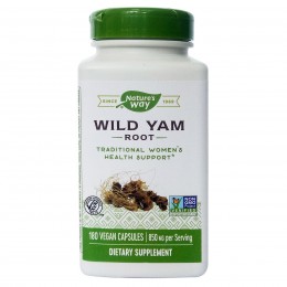 Корень дикого ямса, Wild Yam, Nature's Way, 425 мг, 180 капсул