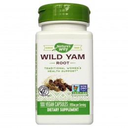 Дикий Ямс, Wild Yam, Nature's Way, 425 мг, 100 капсул