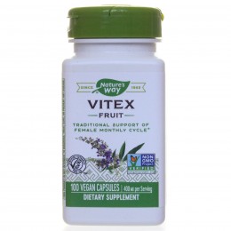 Плоды витекса, фитодобавка при ПМС, Vitex, Nature's Way, 400 мг, 100 капсул