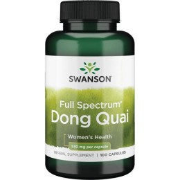 Дягиль, Dong Quai, Swanson, 530 мг, 100 капсул