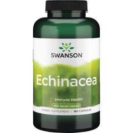 Эхинацея укрепление иммунитета, Echinacea, Swanson, 400 мг, 180 капсул