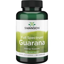 Гуарана, Swanson,Guarana, 500 мг, 100 капсул
