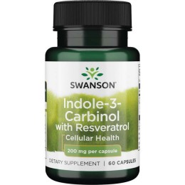 Индол-3-карбинол с Ресвератролом, Swanson, 200 мг, 60 капсул