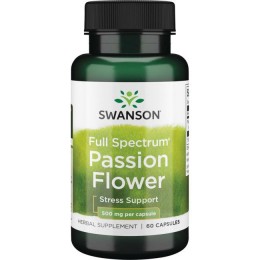 Пассифлора, Swanson, Passion Flower, 500 мг, 60 капсул