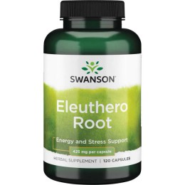 Корень элеутерококка, Swanson, Eleuthero Root, 425 мг, 120 капсул