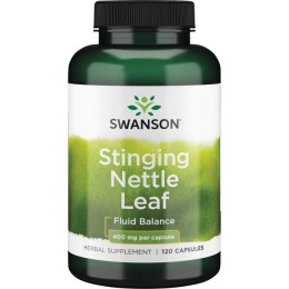 Крапива, Swanson, Stinging Nettle Leaf, 400 мг, 120 капсул