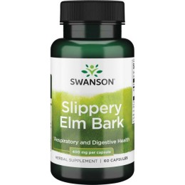 Кора ржавого вяза, Swanson, Slippery Elm Bark, 400 мг, 60 капсул