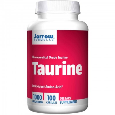 Таурин, Jarrow Formulas, 1000 мг, 100 капсул, , JRW-15020, Jarrow Formulas, Таурин (Taurine)