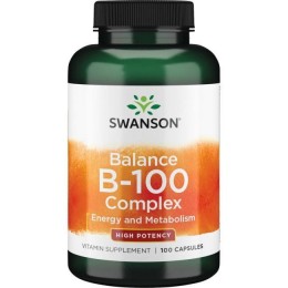 Комплекс витаминов группы В-100, Swanson, 100 капсул