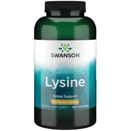 Лизин против герпеса, L-lysine, Swanson, 300 капсул
