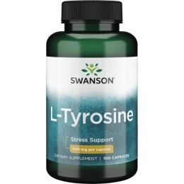 Тирозин, L-Tyrosine, Swanson, 500 мг, 100 капсул