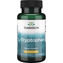 L-триптофан, L-Tryptophan, Swanson, 500 мг, 60 капсул