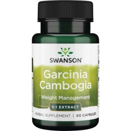 Гарциния камбоджийская, Swanson, 80 мг, 60 капсул