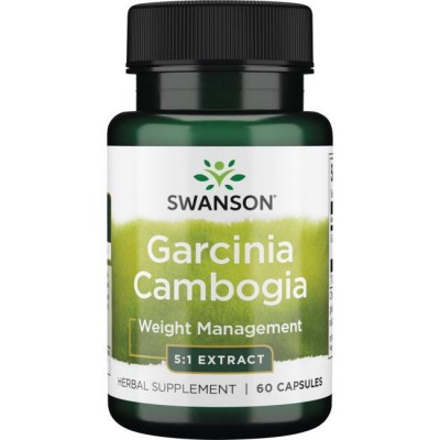 Гарциния камбоджийская, Swanson, 80 мг, 60 капсул, , SW1578, Swanson, Гарциния