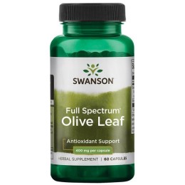 Олива, Swanson, Olive Leaf, 400 мг, 60 капсул