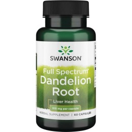 Корень одуванчика, Swanson, Dandelion Root, 515 мг, 60 капсул