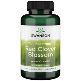 Красный клевер, Swanson, Red Clover Blossom, 430 мг, 90 капсул