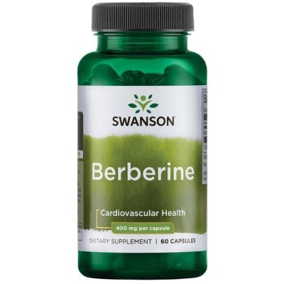 Берберин, Swanson, Berberine, 400 мг, 60 капсул, , SW1411, Swanson, Барбарис(берберин)